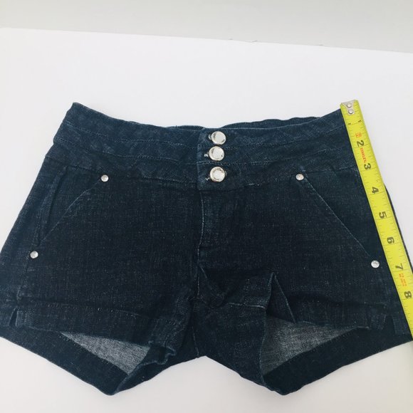 It's Me Denim Shorts Womens 3 Jewel Pattern - Picture 3 of 7